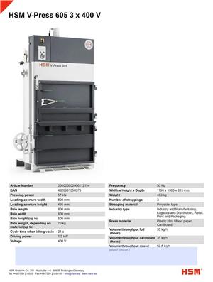 Presa balotat deseuri 6 tf,pet,folie,carton,hartie,doze - imagine 3