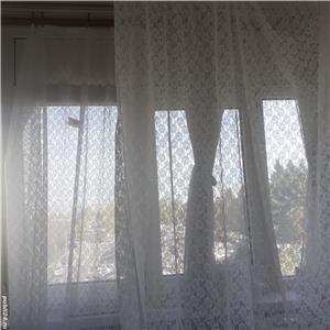 Perdea albă dantelă 2 bucati  geam