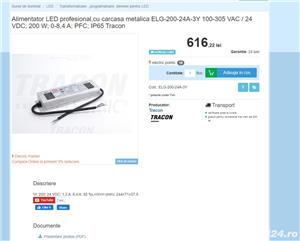  Alimentator LED profesional,cu carcasa metalica ELG-200-24A-3Y