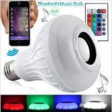 Bec Muzical Inteligent Led, cu Bluetooth, Telecomanda, Lumini colorate,nou.  - imagine 2