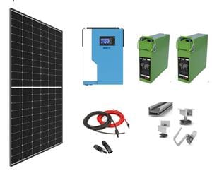 Sistem OFF-GRID complet 5 KW instalat panouri fotovoltaice cu baterii si invertor HIBRID 