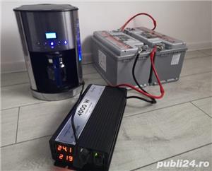 Sistem OFF-GRID complet 740W pe 24V cu baterii si invertor SINUS PUR 4000W 24V, panou solar - imagine 4
