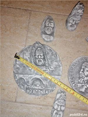 DECEBALUS Rex Dacorum - set plachete gips - imagine 4