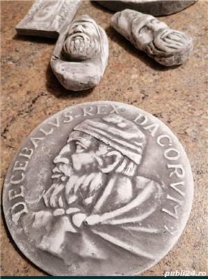 DECEBALUS Rex Dacorum - set plachete gips