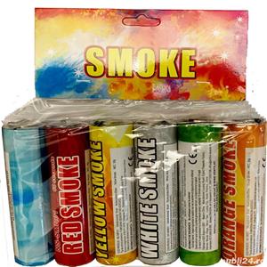 Fumigene colorate cu inel metalic - 60 secunde - imagine 2