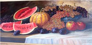 Tablou   Natura  statica   cu  fructe,  semnat Elena Muller   Stancescu