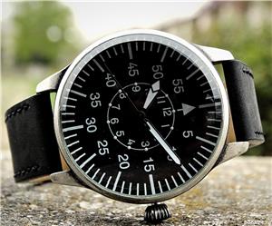   www autenticshop ro - Ceas MILTEC Retro Pilot Vintage Aviator Curea Piele 3Atm Quartz Barbatesc