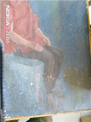 Tablou "La Madame" 73X55cm autor necunoscut - 85 lei - imagine 2