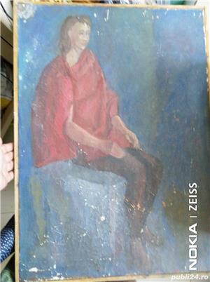 Tablou "La Madame" 73X55cm autor necunoscut - 85 lei