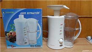 set oale inox fund dublu cu capac sticla termrezistenta si storcator de fructe - imagine 8