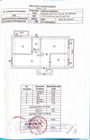 Apartament 3 camere in Targu Frumos - imagine 8