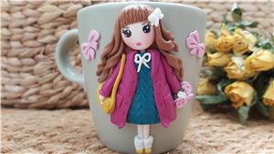 Cadou pentru fetite, sotie iubita cana handmade