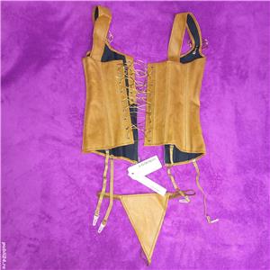 Corset maro si chilot sexi,noi,marime L pret 80 ron, livrare doar in Bucuresti