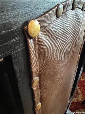 Set mobilier din lemn masiv sculptat cca. 1940 - imagine 8