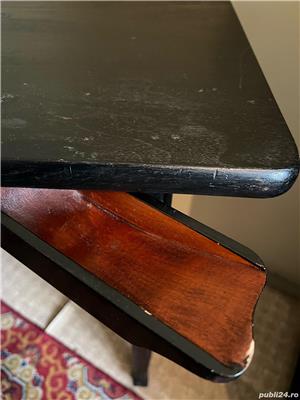 Set mobilier din lemn masiv sculptat cca. 1940 - imagine 3