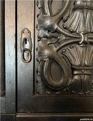 Set mobilier din lemn masiv sculptat cca. 1940 - imagine 2