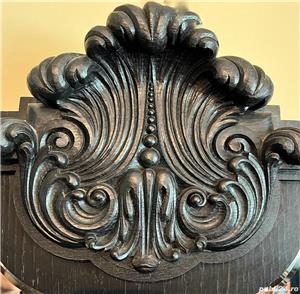 Set mobilier din lemn masiv sculptat cca. 1940 - imagine 10