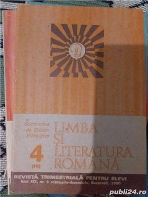 Limba și literatura romana, revista trimestriala pentru elevi din 1990 cu comentarii literare ,etc.