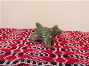 vechi bibelou argila olarit primitiv aspect neolitic caine lup figurina ceramica
