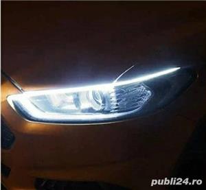 Lumini de zi DRL banda LED cu semnalizare secventiala dinamica LED FLOW auto - imagine 10