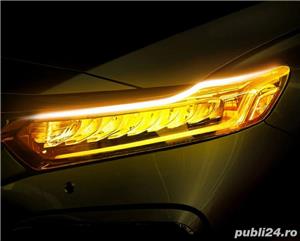 Lumini de zi DRL banda LED cu semnalizare secventiala dinamica LED FLOW auto - imagine 4