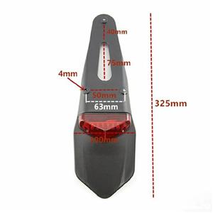 ARIPA MOTO SPATE lampa LED codita aparatori MOTO enduro motocross motocicleta OFF ROAD - imagine 2