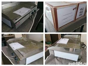 Grill gratar plita-electric 80x50cm 6,4kw neted striat inox