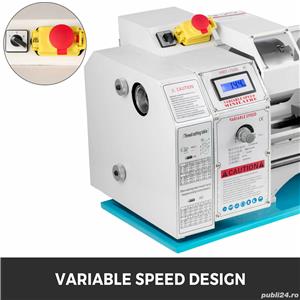 mini strung metalic precizie ridicata 750w ,viteza reglabila ecran led - imagine 2