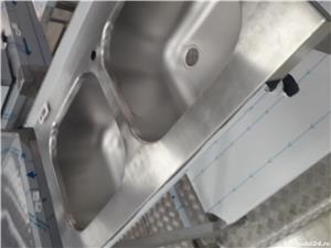 Chiuveta o cuva restaurant fastfood pro fesionala inox cu 100x60x90cm - imagine 4