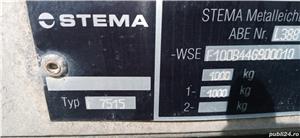 Remorca cu sistem de franare 1000 kg - imagine 4