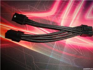 2 buc cablu evga 2x pci-e 6 pini la pci-e 8 pini - imagine 3