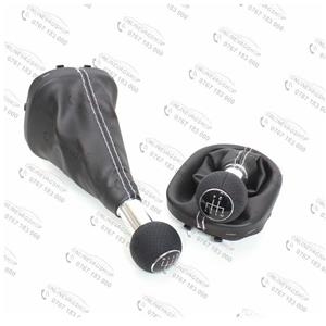 Nuca S-line piele perforata Vw Caddy,Touran + manson schimbator - imagine 4