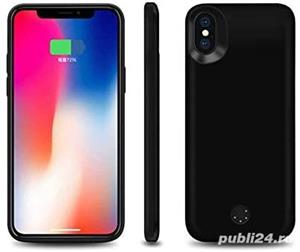 Husa antisoc cu Baterie Incorporata APPLE iPhone X XS Max XR SE 2022 SE 2020 iPhone 7 8 Plus 6 6s