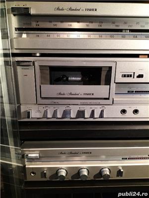 Amplificator Fisher , tuner,deck, pickup Rack linie audio - imagine 6