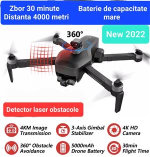 Drona cu 3 axe gimbal,Camera  14Mpx,4K,Gps,4000Metri,5G,urmărire,Zbor 30 minuteNoua