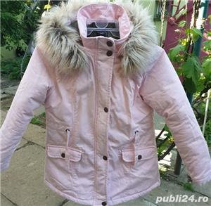 Scurta iarna Terranova, fete, cu gluga si blanita, marimea 152-158