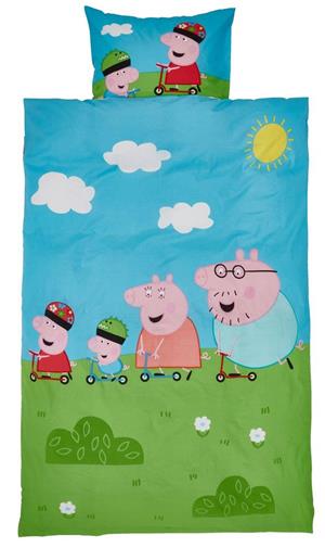 Vand Set Lenjerie PEPPA Pigg Purcelusa Peppa, Husa de Plapuma si Perna NOU Pret 199 Lei. - Produsul 