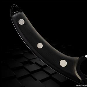 Set Cutite bucatarie, Cutit macelar, Cutit bucatar forjat manual cu ascutitor portabil - imagine 5