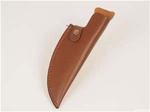 Set Cutite bucatarie, Cutit macelar, Cutit bucatar forjat manual cu ascutitor portabil - imagine 8