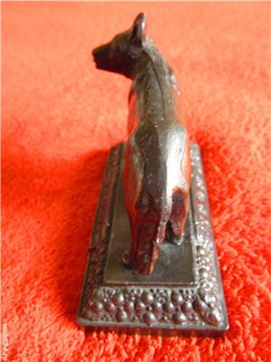 suvenir vintage, replica bronz-Lupa Capitolina -Lupoaica-Roma anii 1950 - imagine 3