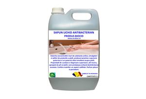 Sapun lichid antibacterian , biocid