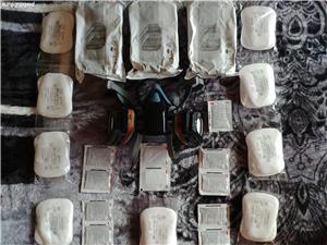 Masca de vopsit 3M Premium 7500 series - custom painted bluish black - toate filtrele noi - masura M - imagine 5