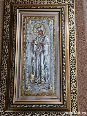 Icoana Argintata Grecia-Sporul Casei (Gerontissa) Relief 3 D 