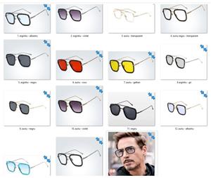 Ochelari de soare Dita Flight - Iron Man - Tony Stark - Rama argintie - Lentile albastre - imagine 4