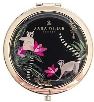 Oglinda pliabila Sara Miller Green Tahiti Lemur Design Cosmetic Mirror