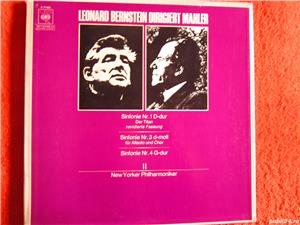 Vinil rar Mahler -Leonard Bernstein'74 -Simfoniile 1, 3, 4-impecabile