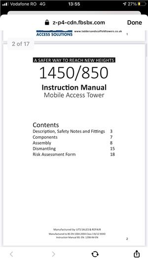 Inchiriez schela mobila 