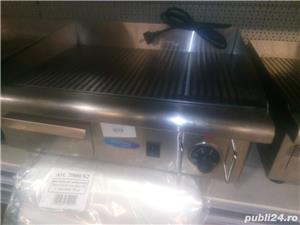 Grill,plita gratar 60x50cm striat electric inox nou sigilat 220v-3kw - imagine 2
