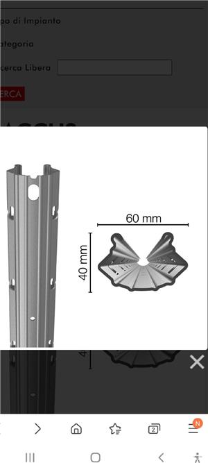 Spalieri metalici vie