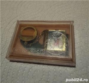 Breloc aniversar rusesc (U.R.S.S) cu "Nu, zaieț! Nu, pagadi" - an 1971 - imagine 3